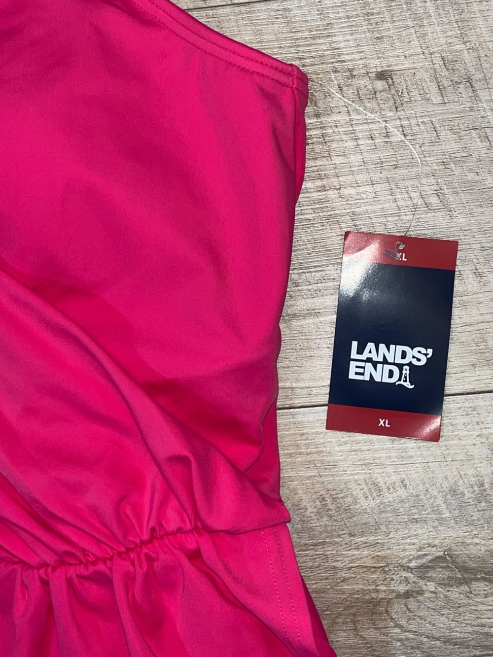 NWT Land’s End Women’s V- Neck Tulip Wrap Swim Dress Size XL (18) - Picture 5 of 11